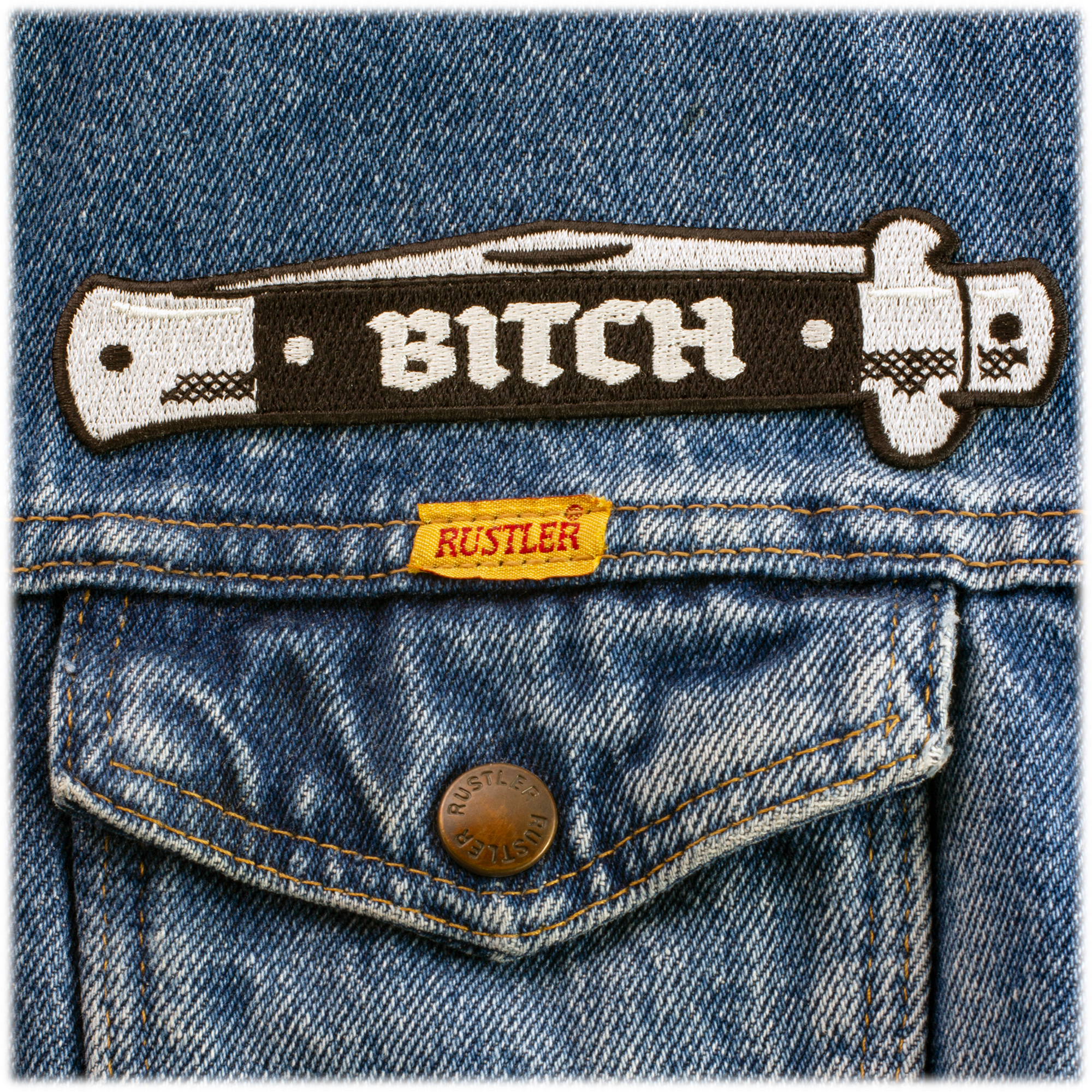Bitch Iron-on Patch by Hungry Knife